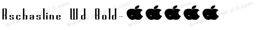 Rschasline Wd Bold字体转换